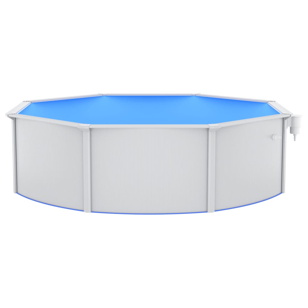 Swimmingpool med poolstige 460x120 cm - ø 460 x 120 cm, pool + stige - number 4.