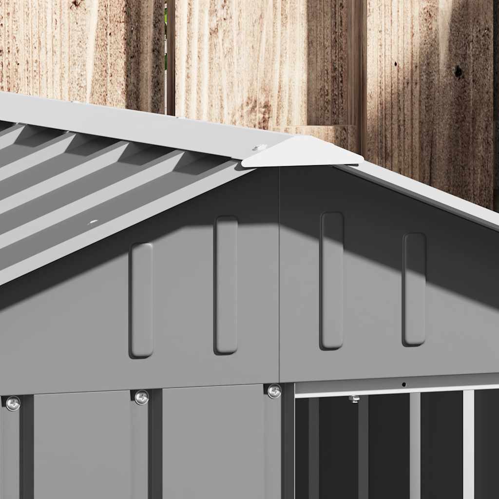 Maison de chien 116.5x153x81,5 cm acier galvanisé - gray, 116,5 x 153 x 81,5 cm - number 3.