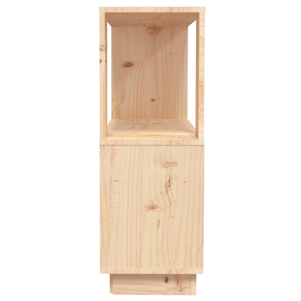 Bookshelf/room divider 80x25x70 cm solid pine - natural colour, 1 - number 6.