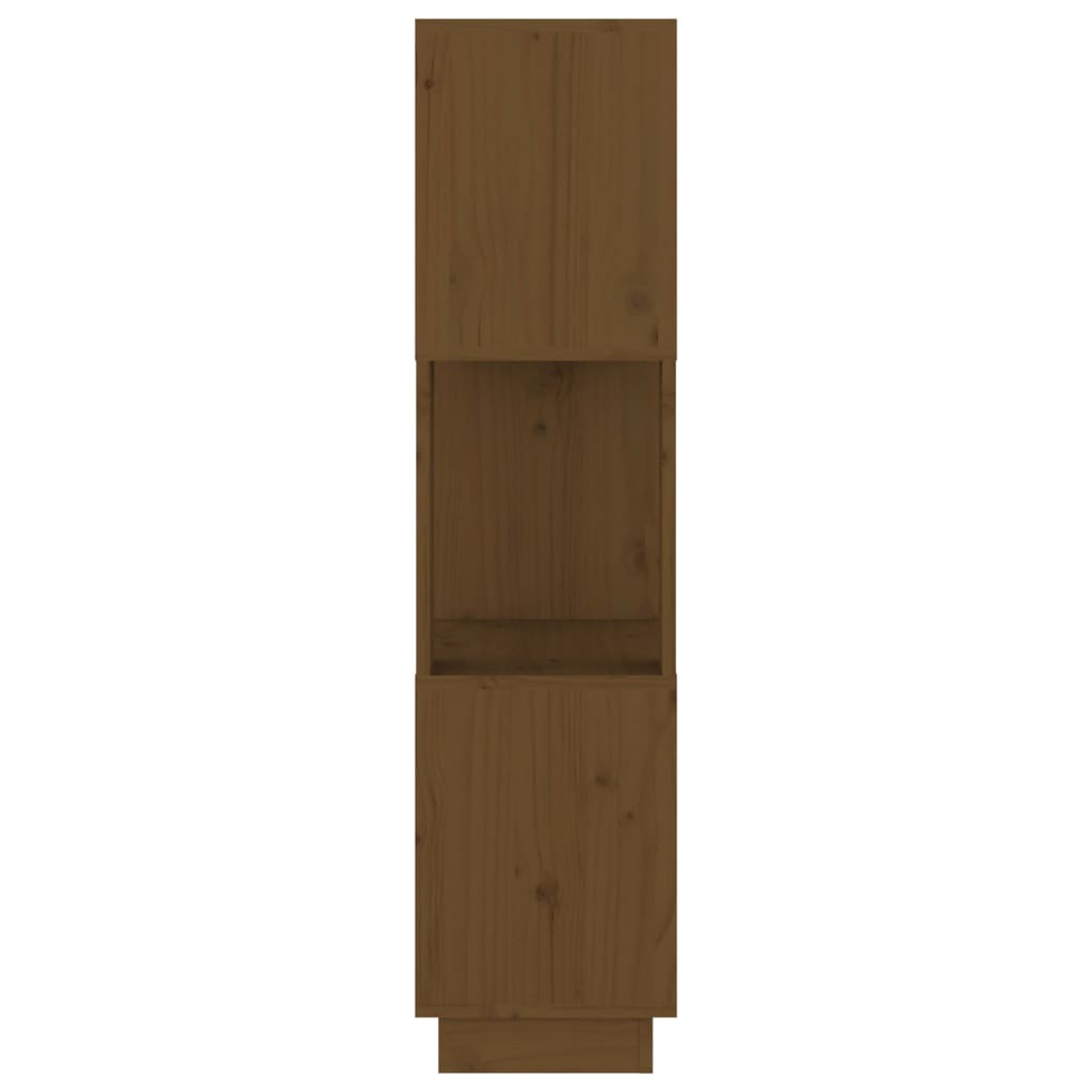 Bookcase/room divider 51x25x101 cm solid pine golden brown - honey colored, 1 - number 6.