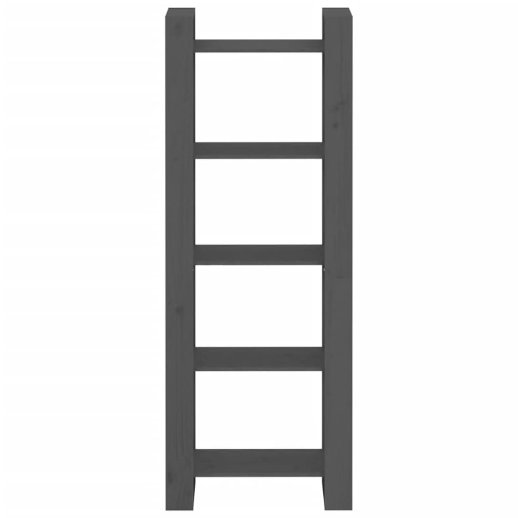 Bokhylle/rom delskap 60x35x160 cm fast tre - grå, 1 - number 3.