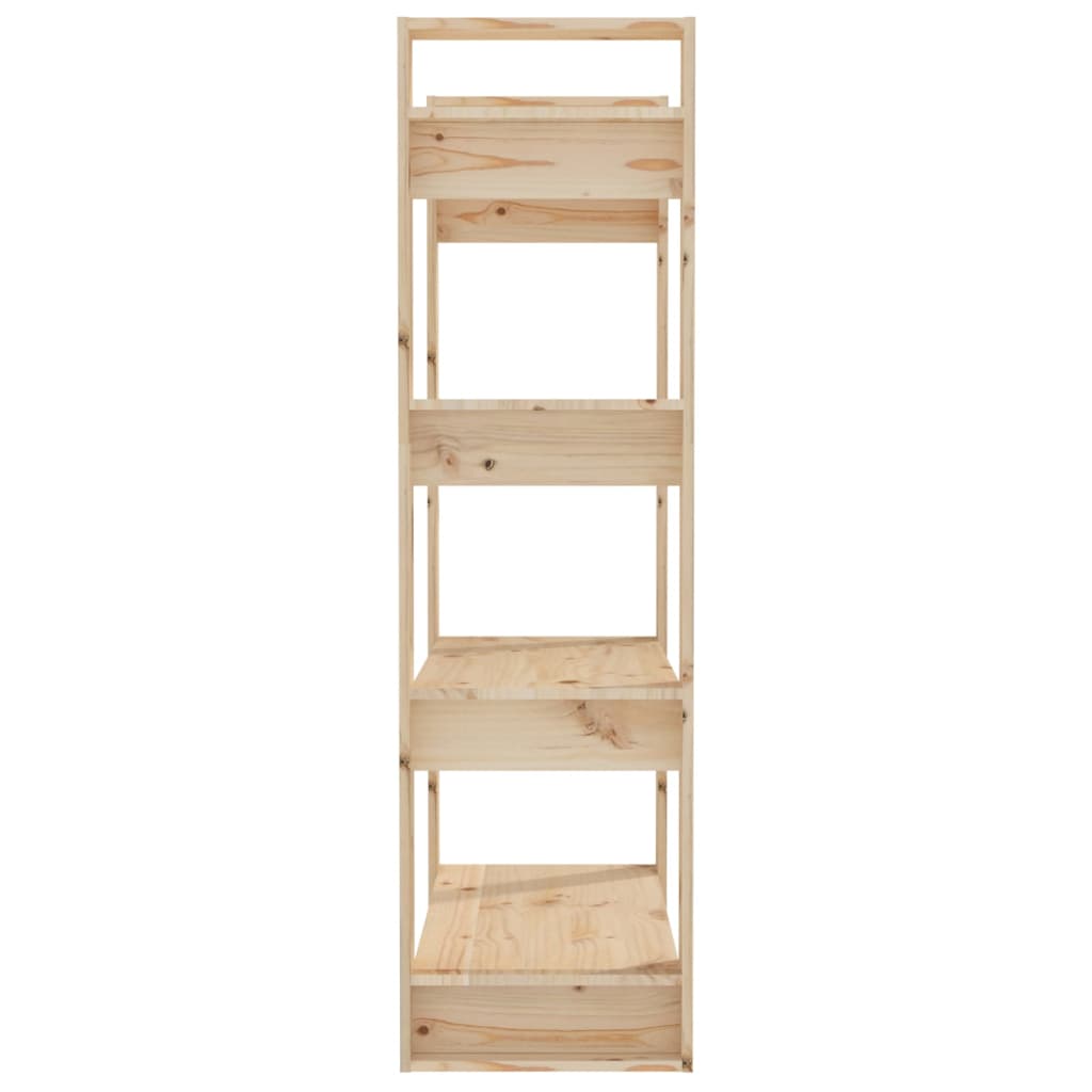 Bogreol/rumdeler 80x35x125 cm massivt fyrretræ - naturfarvet, 1 - number 6.