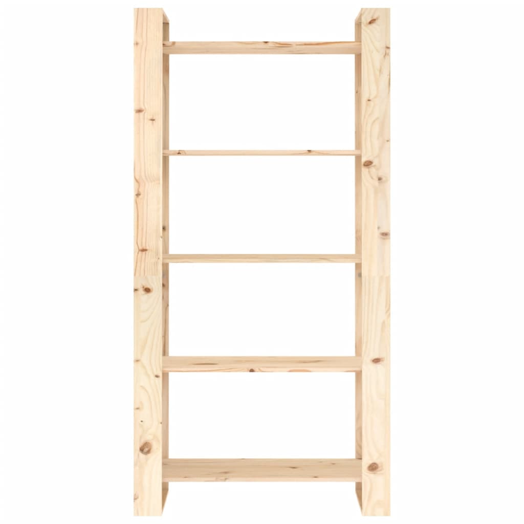 Bokhylle/romdeler 80x35x160 cm solid furu - number 5.