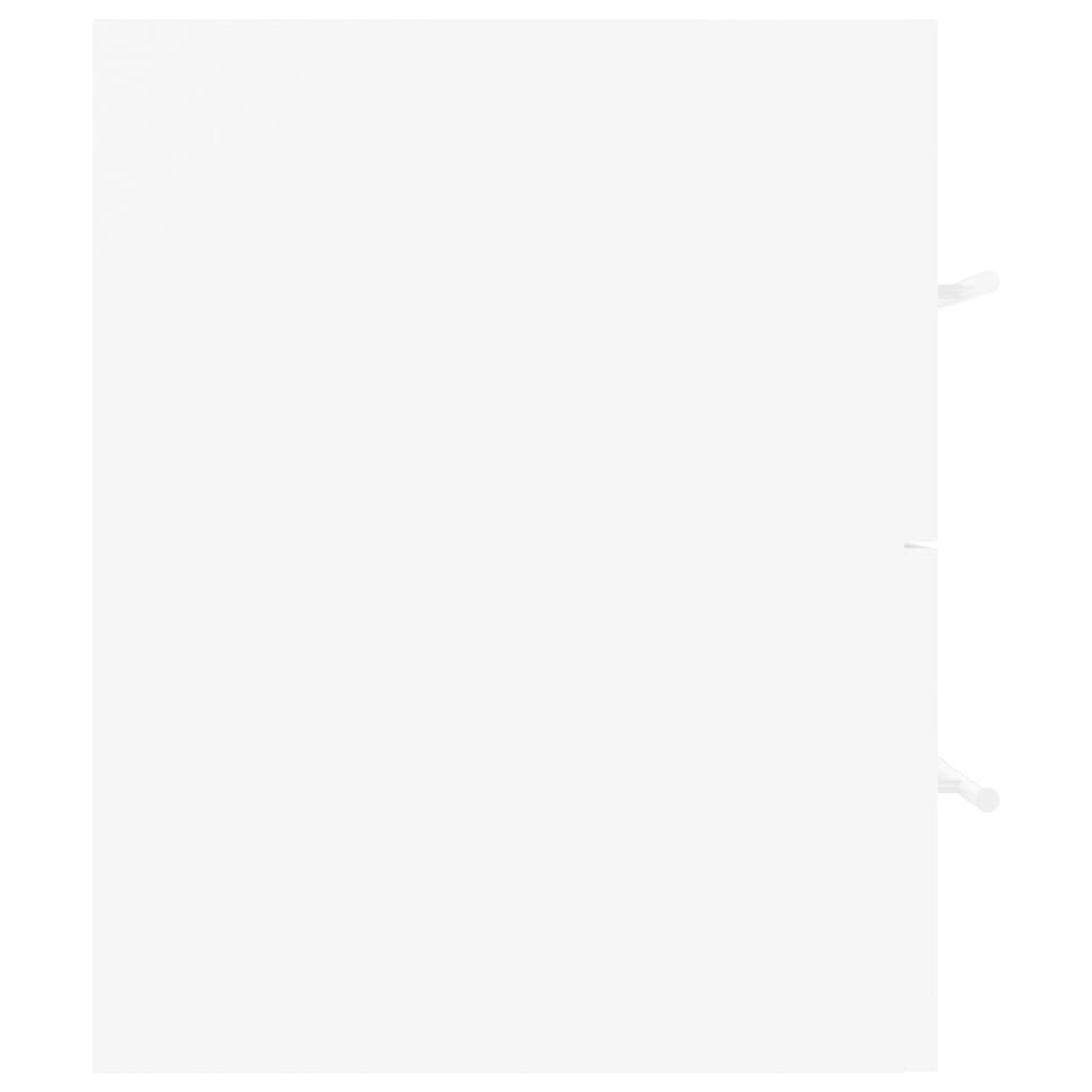 Vaskeskab med indbygget håndvask konstrueret træ hvid - number 7.