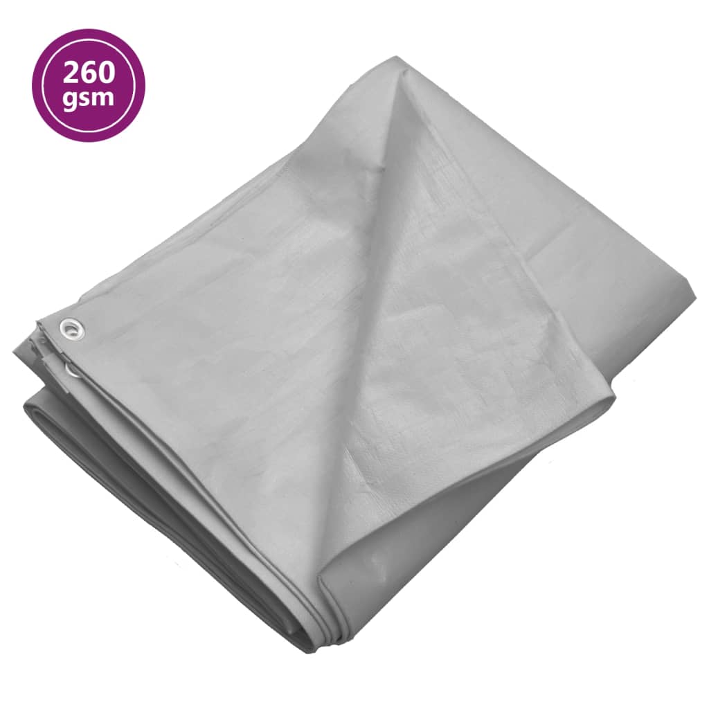 Presenning 260 g/m² hdpe - grå, 3 x 4 m, 1, 260 gsm - number 1.