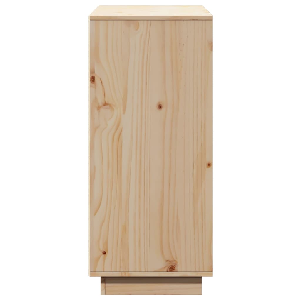 Skænk 110,5x35x80 cm massivt fyrretræ - naturfarvet, 1 - number 8.