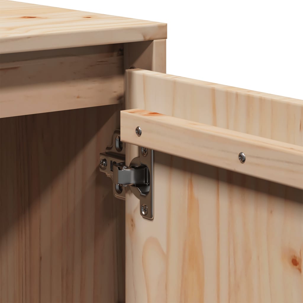 Tv-bord 74x35x44 cm massivt fyrretræ - number 9.