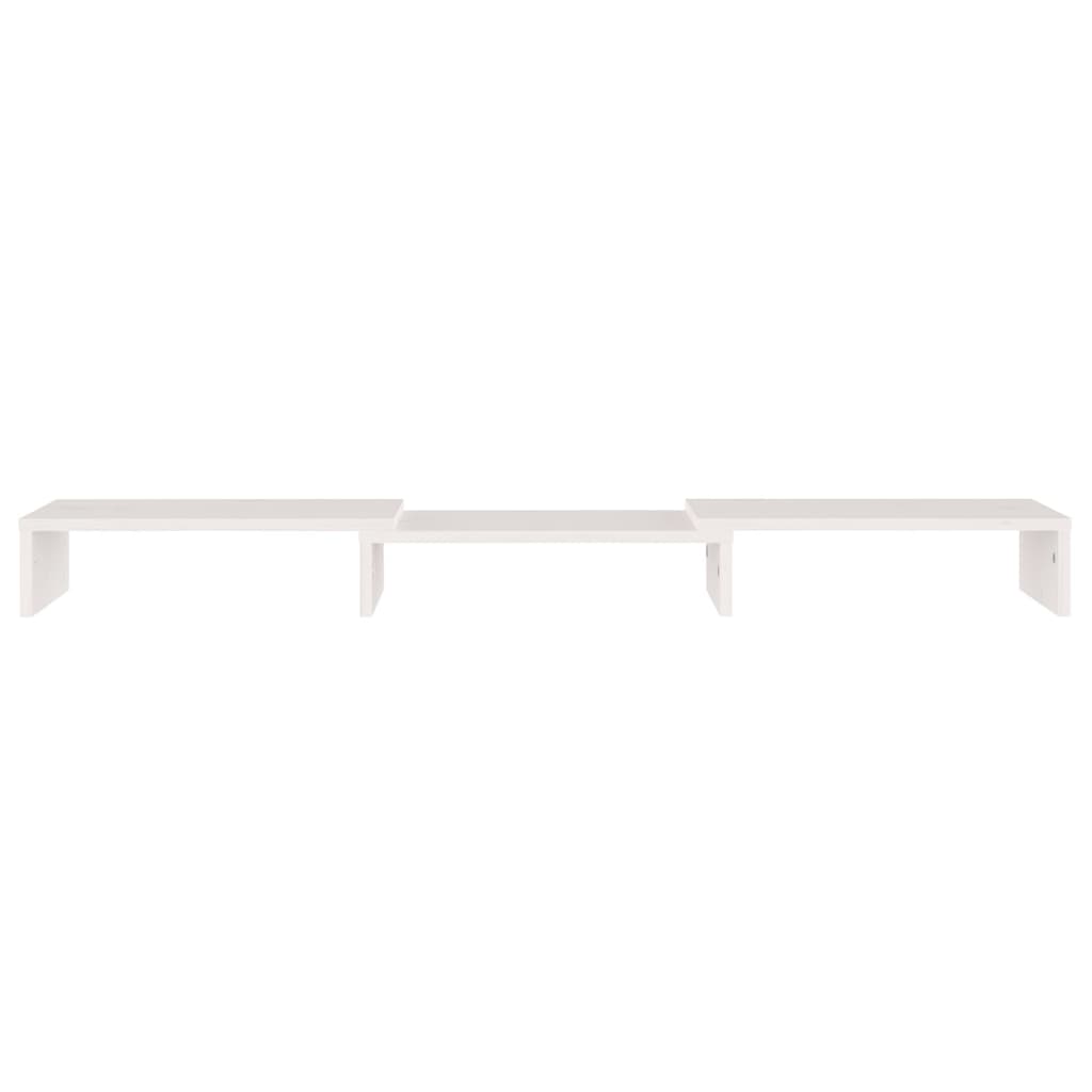 Skjermholder 80x24x10,5 cm massiv furu - hvit, 80 x 24 x 10,5 cm, 1 - number 5.