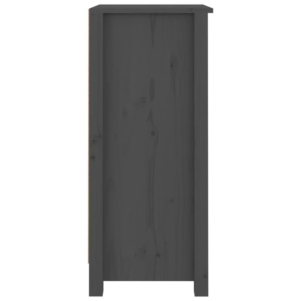 Gutter par. 40x35x80 cm solid furu - grå, 2, skap med 3 skuffer - number 6.