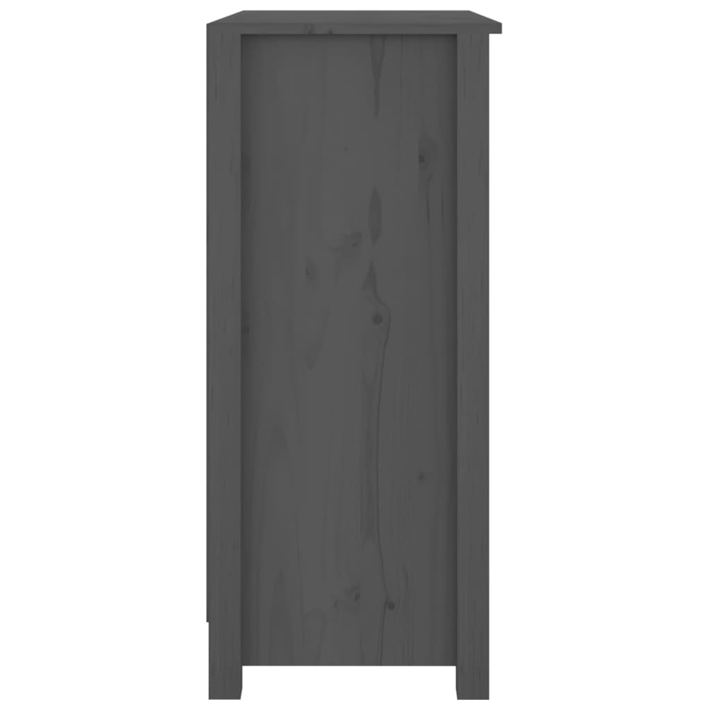 Skænk 70x35x80 cm massivt fyrretræ - grå, 1 - number 4.