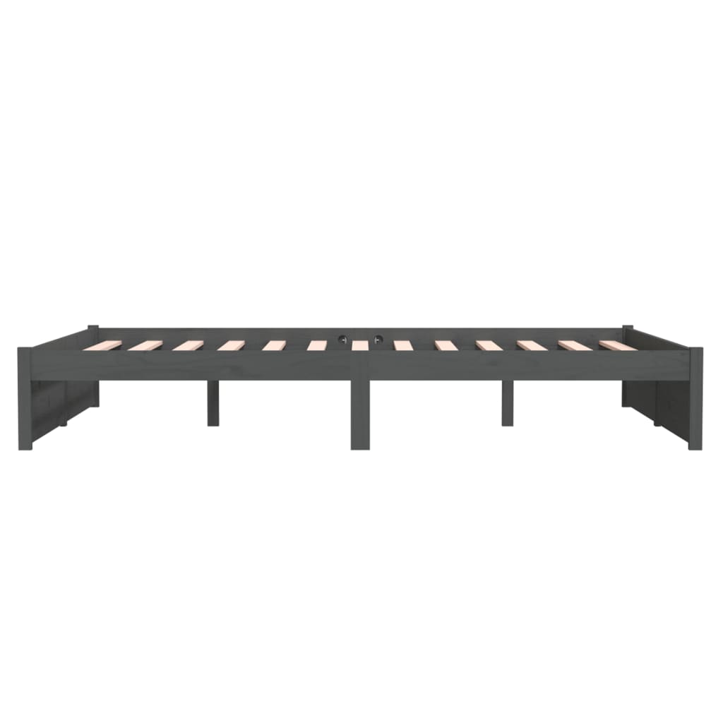 Sengeramme heltre - grå, 140 x 200 cm - number 6.