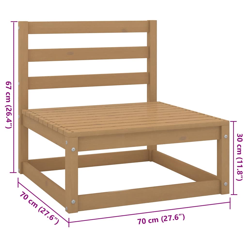 4-personers sofa med hynder massivt fyrretræ - honningfarvet, 1, ja - number 6.