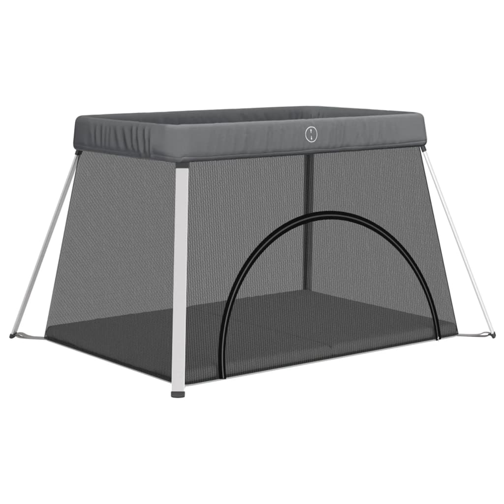 Ogradica s madracem lanena tkanina tamno siva - number 2.