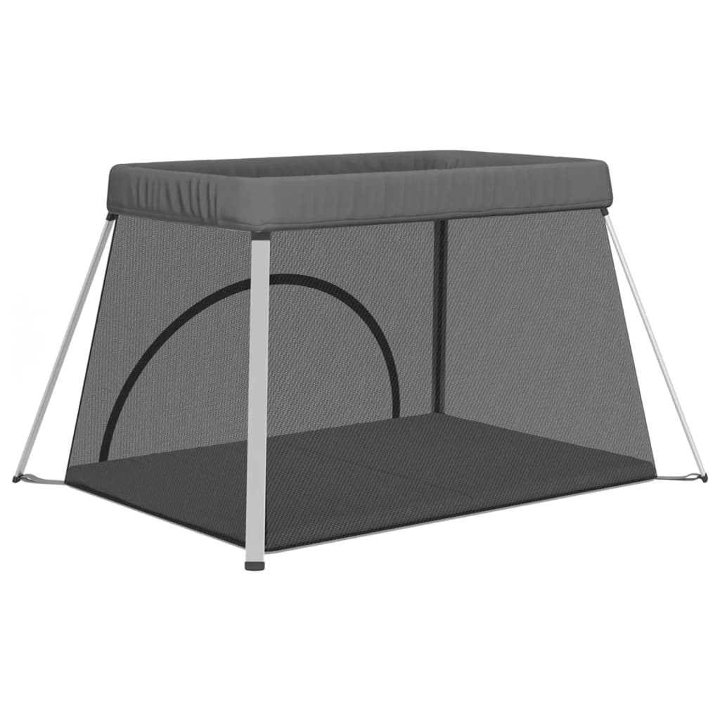 Ogradica s madracem lanena tkanina tamno siva - number 6.