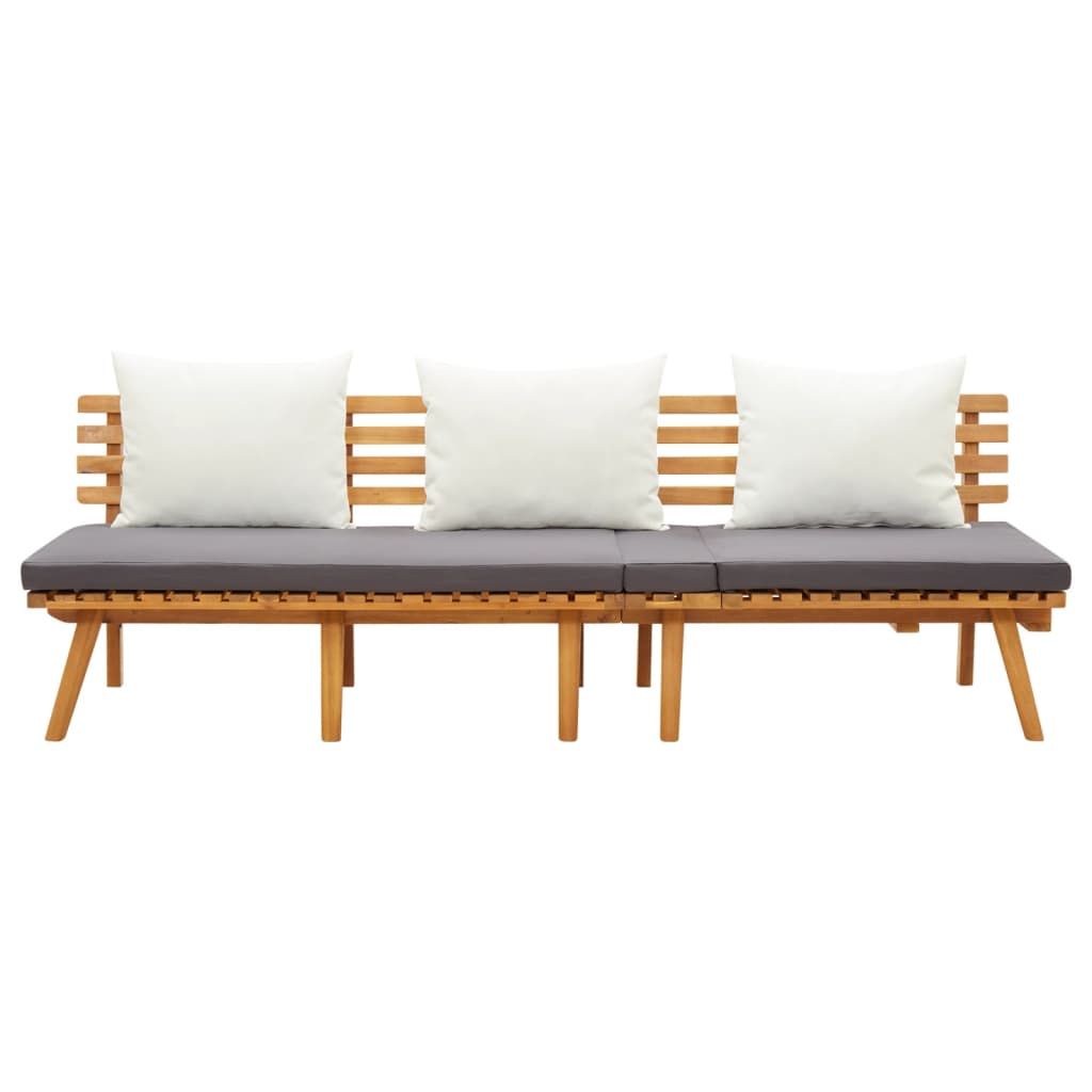 Daybed til haven 200x65 cm massivt akacietræ - number 2.