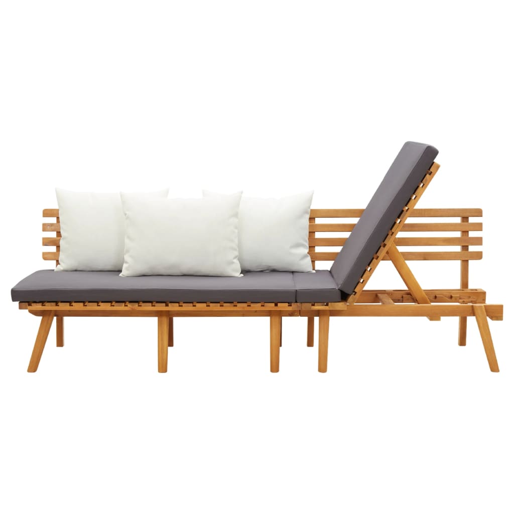 Daybed til haven 200x65 cm massivt akacietræ - number 4.