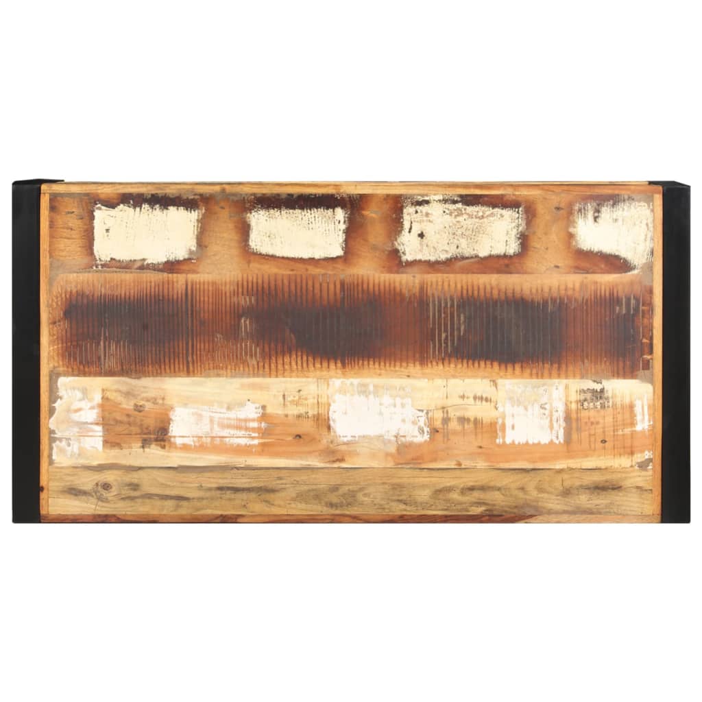 Stolik kawowy 120x60x40 cm lite drewno z odzysku - number 4.