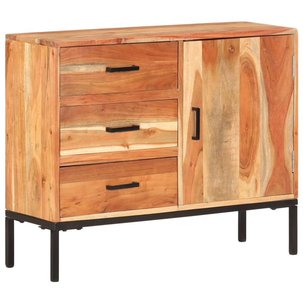 Sideboard 88x30x73 cm massivt akaciaträ - number 10.