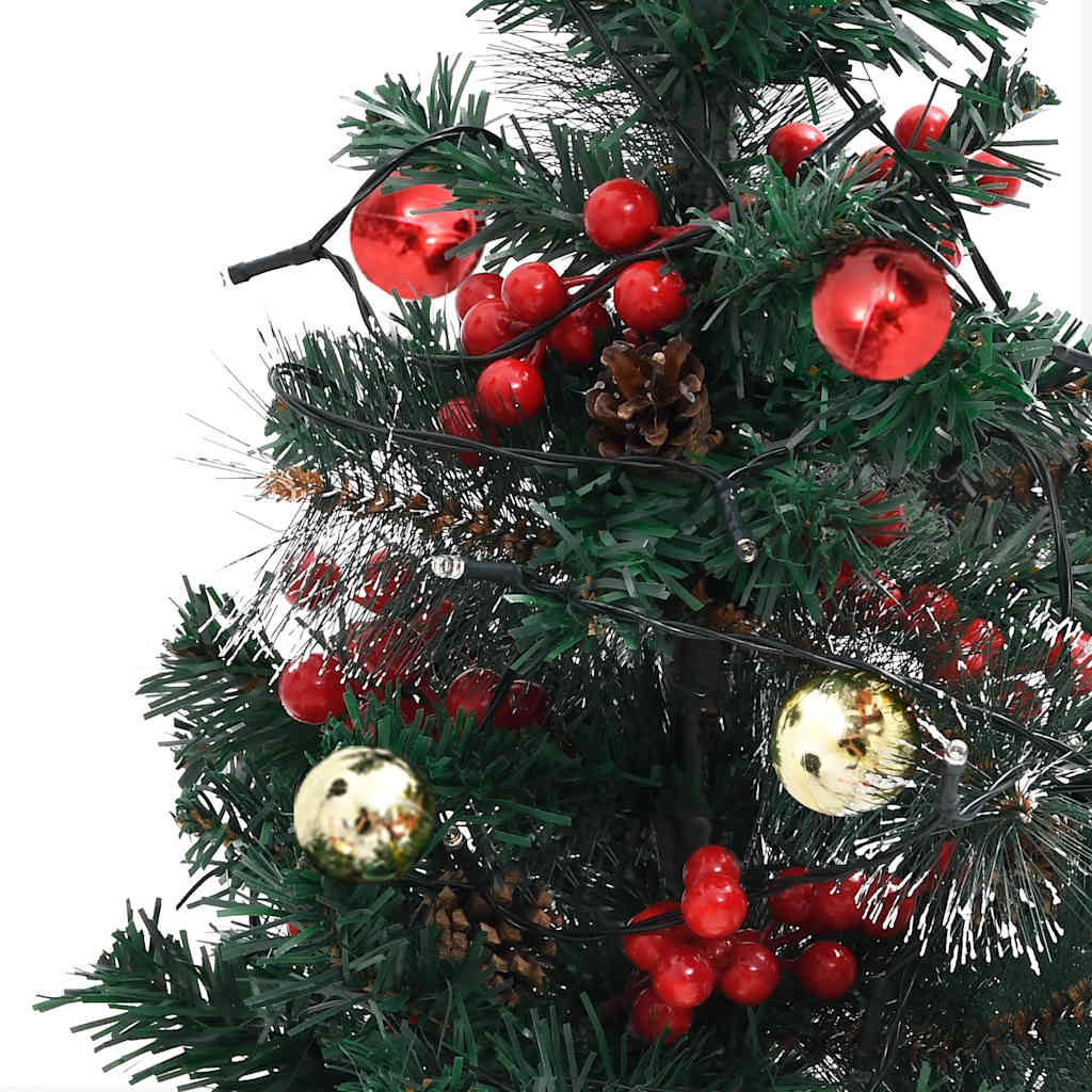 Artificial christmas trees with lights 2 pcs. for garden path 76 cm pvc - number 8.