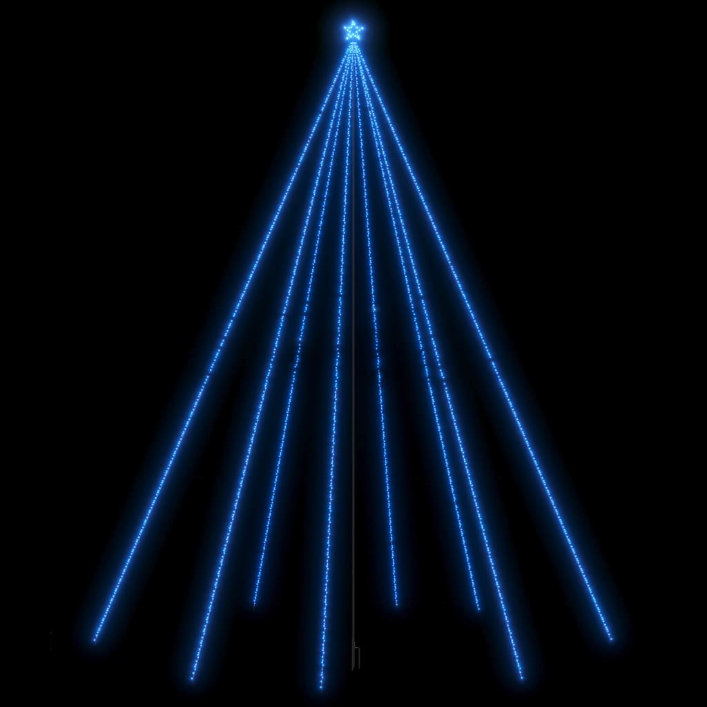 Sapin de noël lumineux 1300 leds 8 m intérieur/extérieur lumière bleue - bleu, 800 x 230 cm, 1 - number 2.