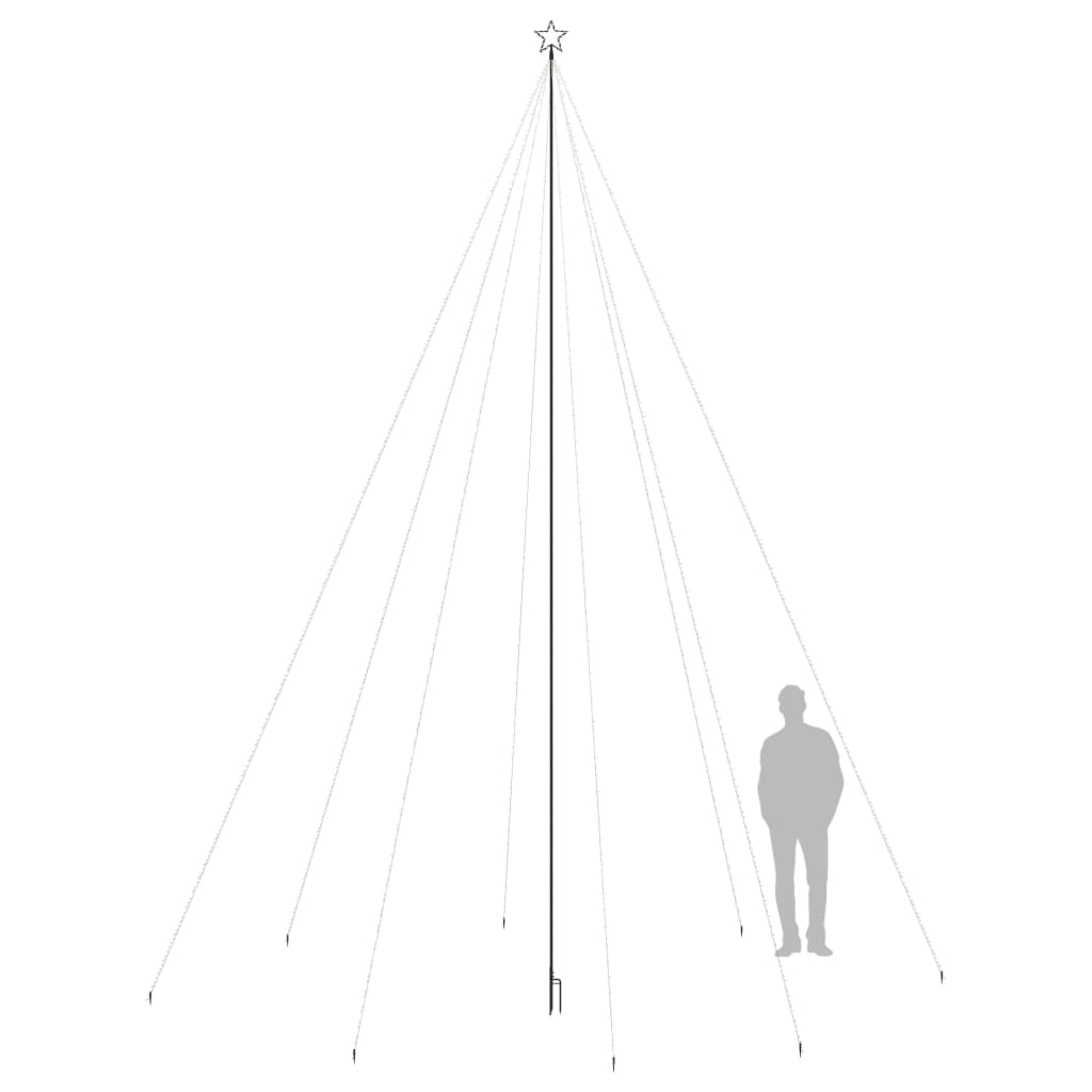 Sapin de noël lumineux 1300 leds 8 m intérieur/extérieur lumière bleue - bleu, 800 x 230 cm, 1 - number 7.