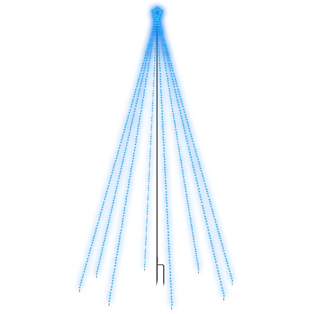 Illuminated christmas tree 5 m 800 leds indoor/outdoor blue light - blue, 500 x 160 cm, 1 - number 3.
