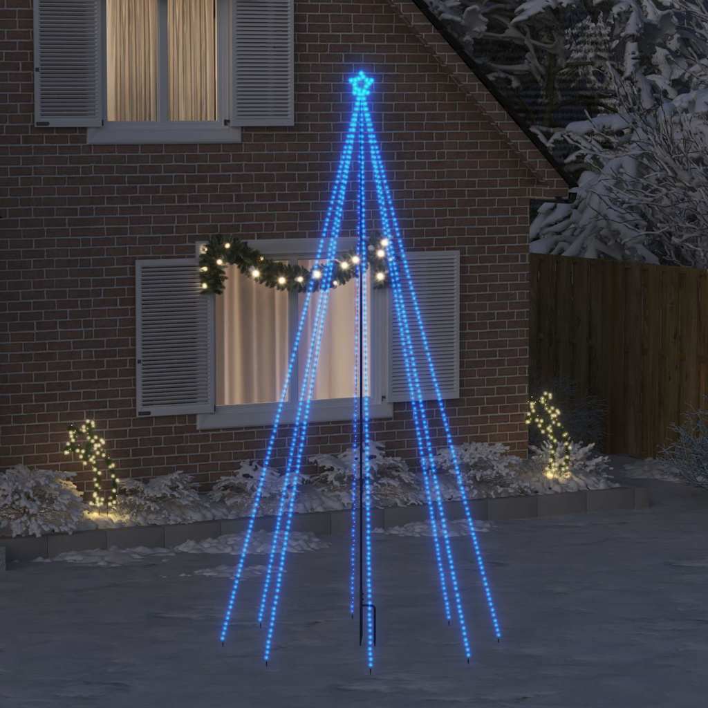 Luminous christmas tree 3.6 m 576 leds inside/outside blue light - number 1.