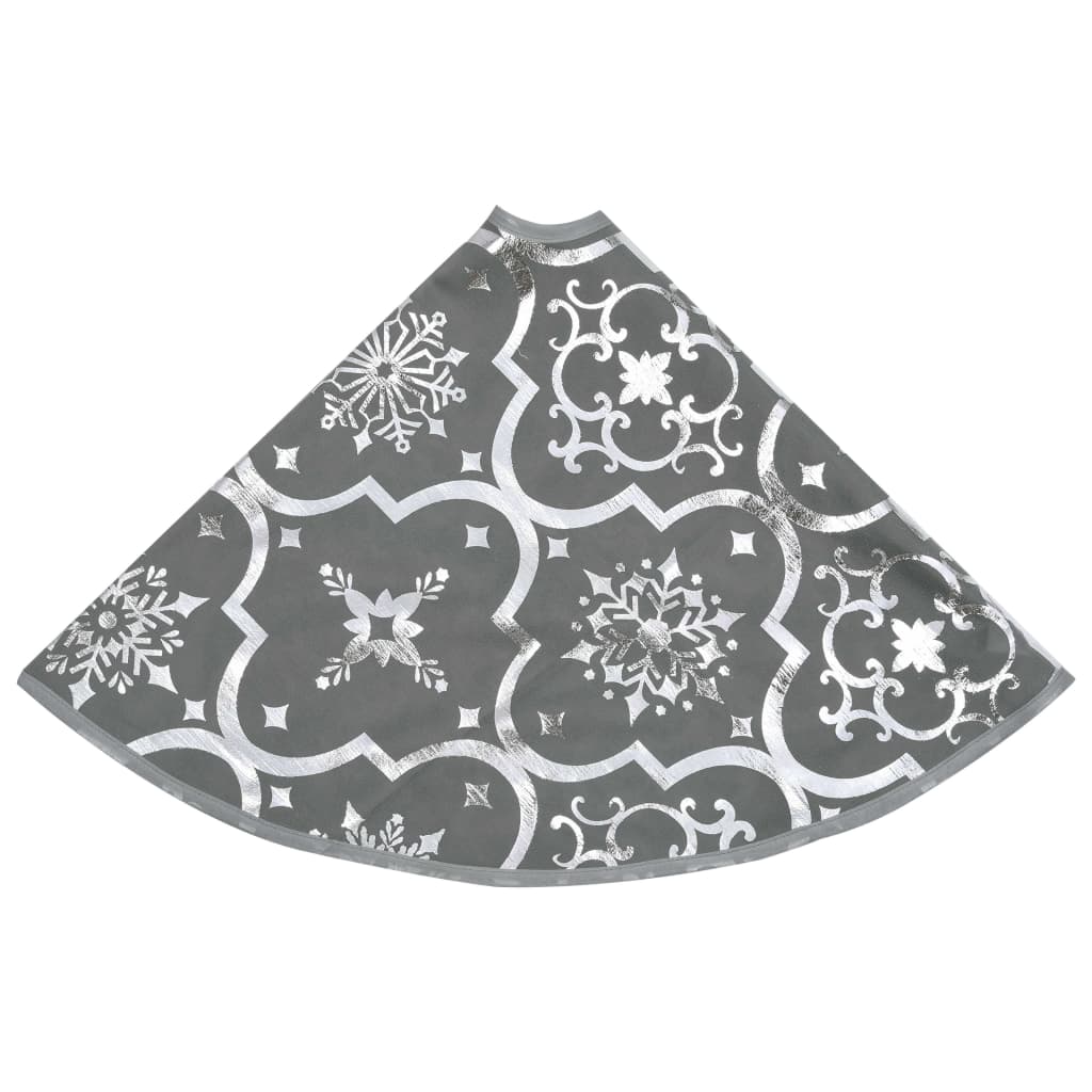 Luxurious christmas tree foot cover with christmas stocking fabric - grey, 90 cm, 1 - number 5.