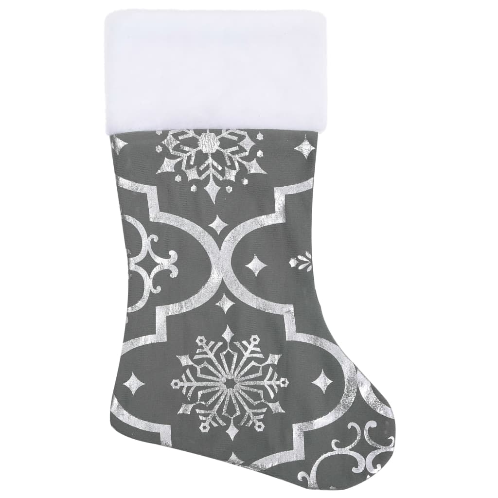 Luxurious christmas tree foot cover with christmas stocking fabric - grey, 90 cm, 1 - number 4.