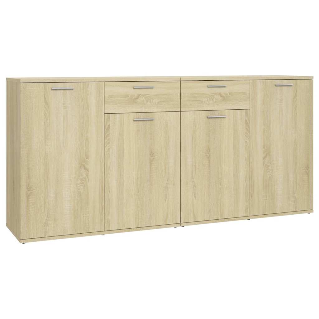 Buffet en bois contrecollé - chêne sonoma, 160 x 36 x 75 cm, 1 - number 2.
