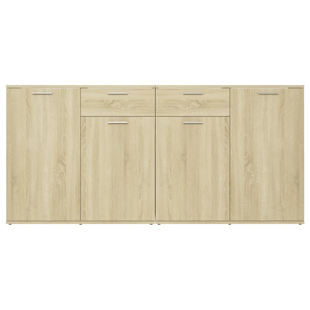 Buffet en bois contrecollé - chêne sonoma, 160 x 36 x 75 cm, 1 - number 7.