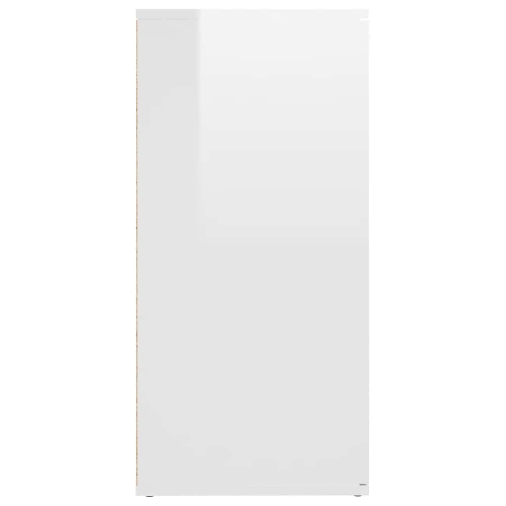 Skänk 160x36x75 cm konstruerat trä vit högglans - number 7.