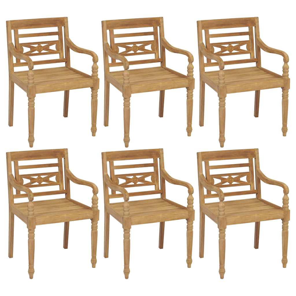 Sedie batavia pz. legno massello di teak - 6, 1 - number 1.