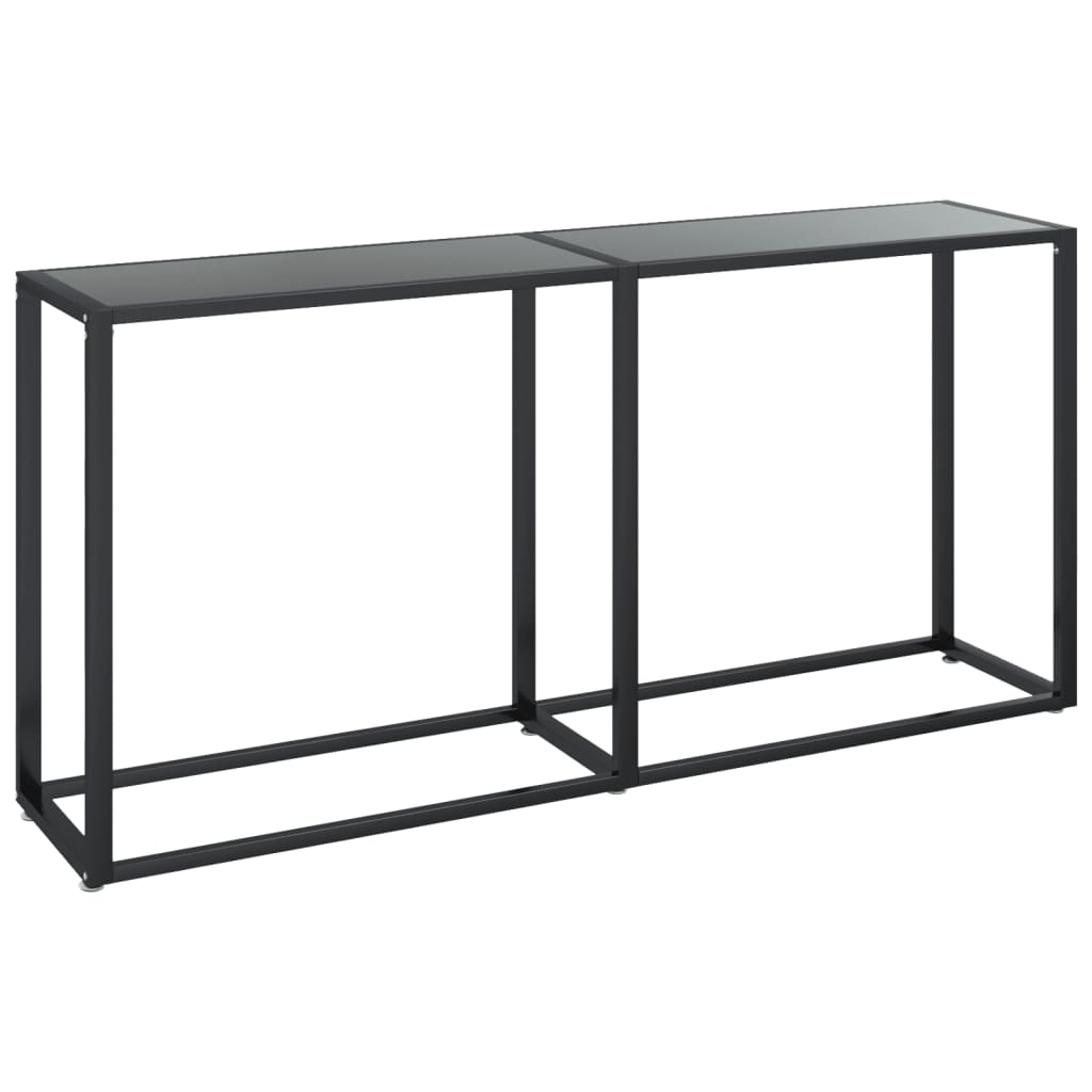 Konsolbord 160x35x75,5 cm hærdet glas - sort, 1, 160 cm - number 2.