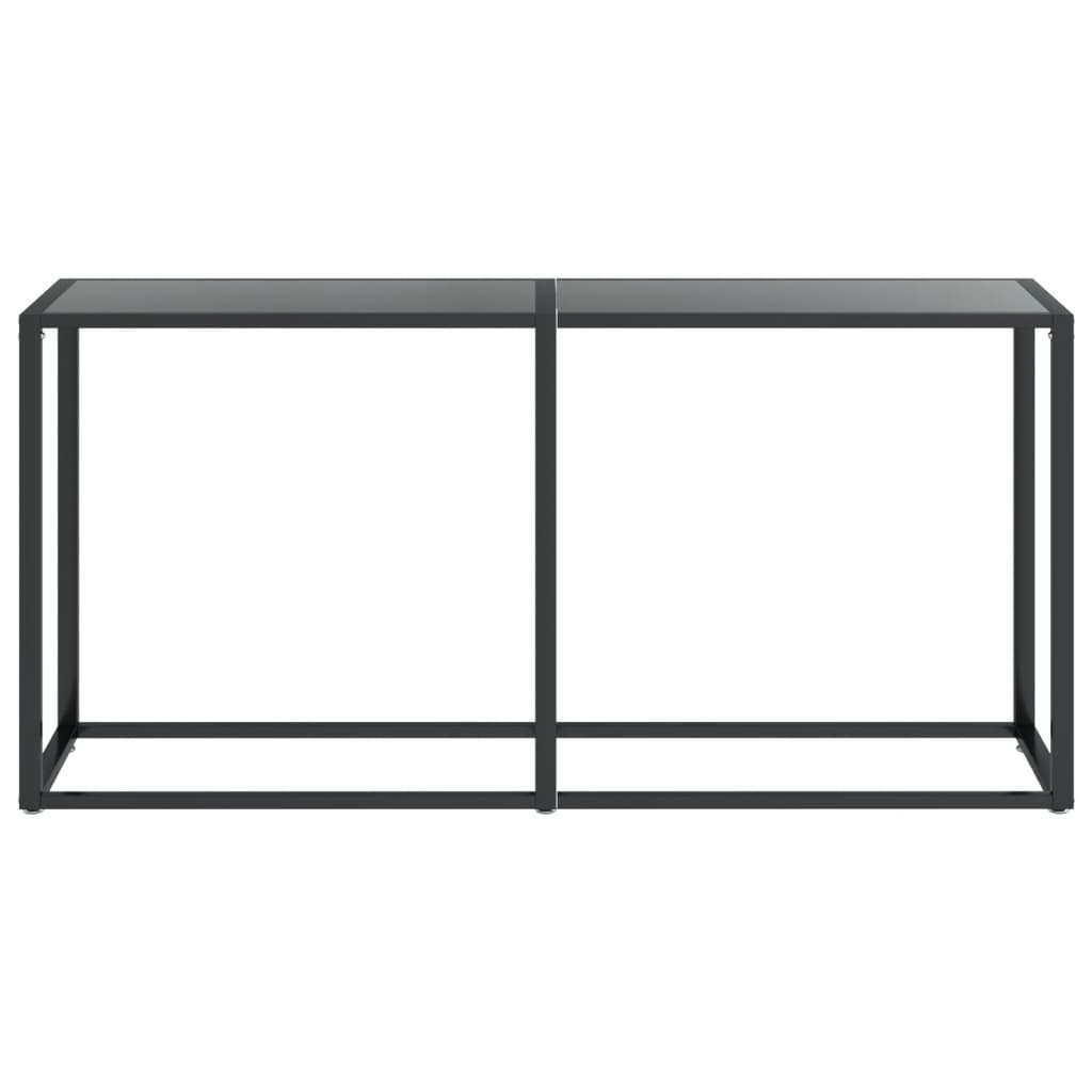 Konsolbord 160x35x75,5 cm hærdet glas - sort, 1, 160 cm - number 3.