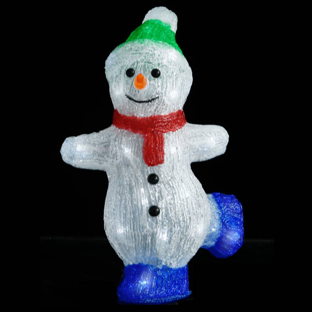 Bonhomme de neige de noël à led 30 cm intérieur/extérieur acrylique - number 2.