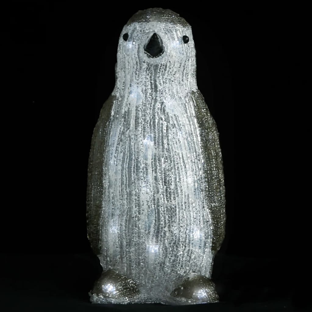 Pingouin de noël à led 30 cm intérieur/extérieur acrylique - number 2.