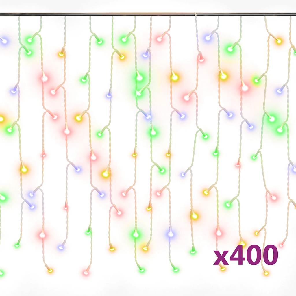 Led light curtain 10 m 400 leds 8 functions colorful light - number 2.