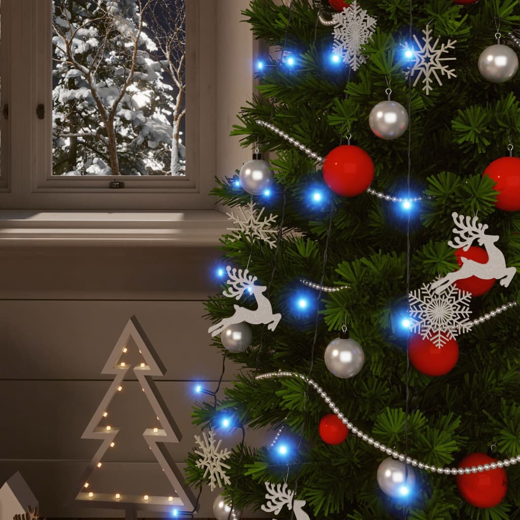 Lyskæder stk. 2x200 led inde/ude soldrevet - blå, 2, 1 - number 3.