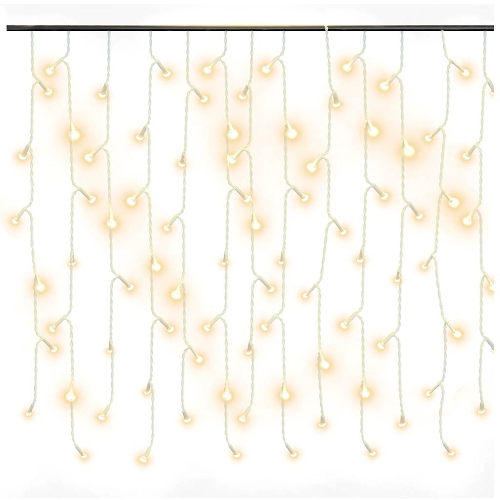 Light curtain 10 m 400 leds 8 features - hot white, 1, x - number 3.