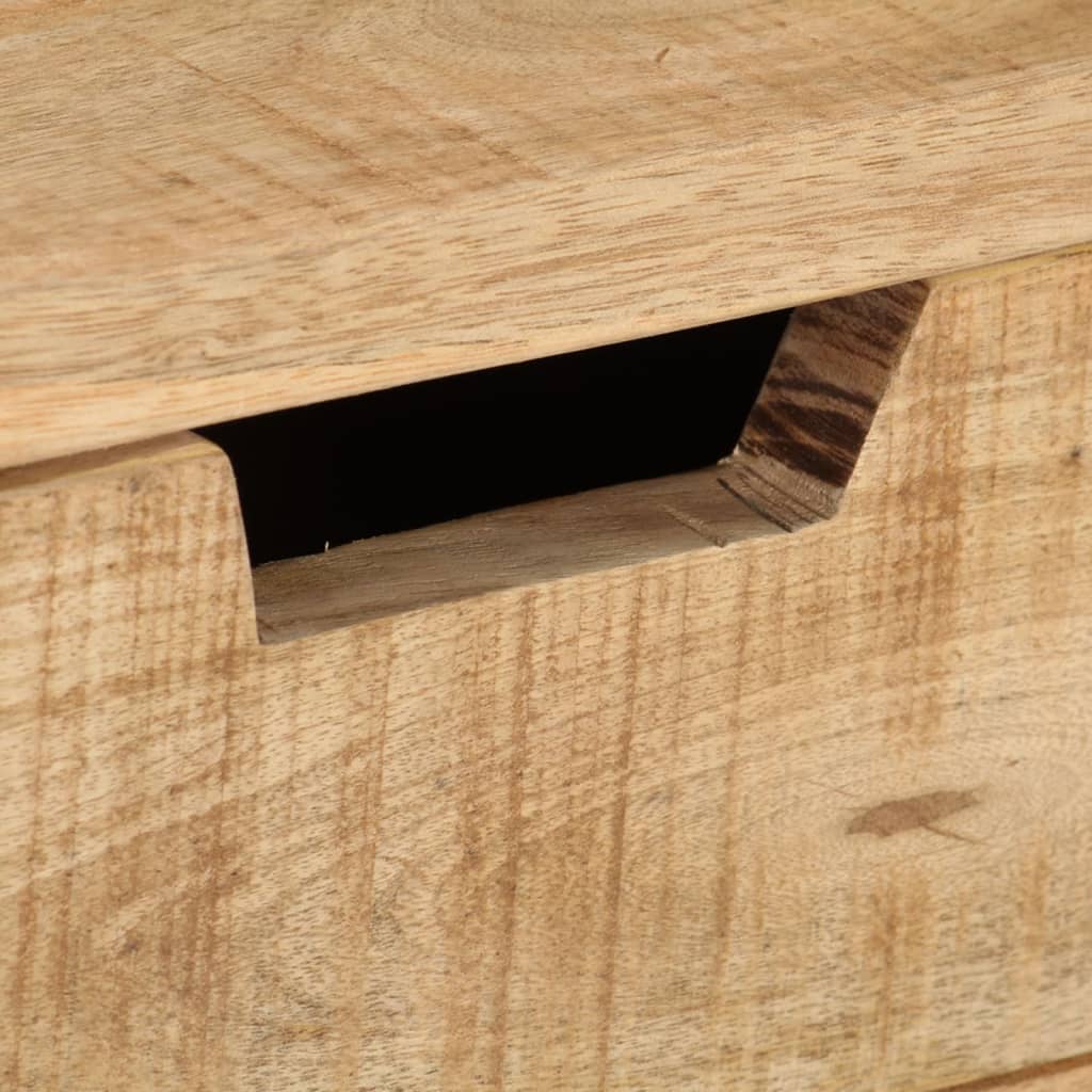 Biurko 100x45x90 cm lite drewno mango surowe - number 8.