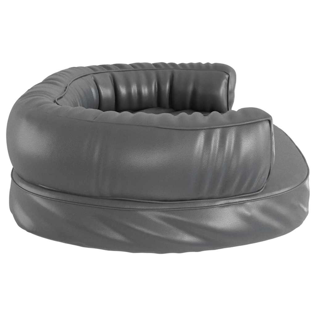 Lit ergonomique pour chien en mousse et cuir artificiel - gris, 75 x 53 cm - number 5.