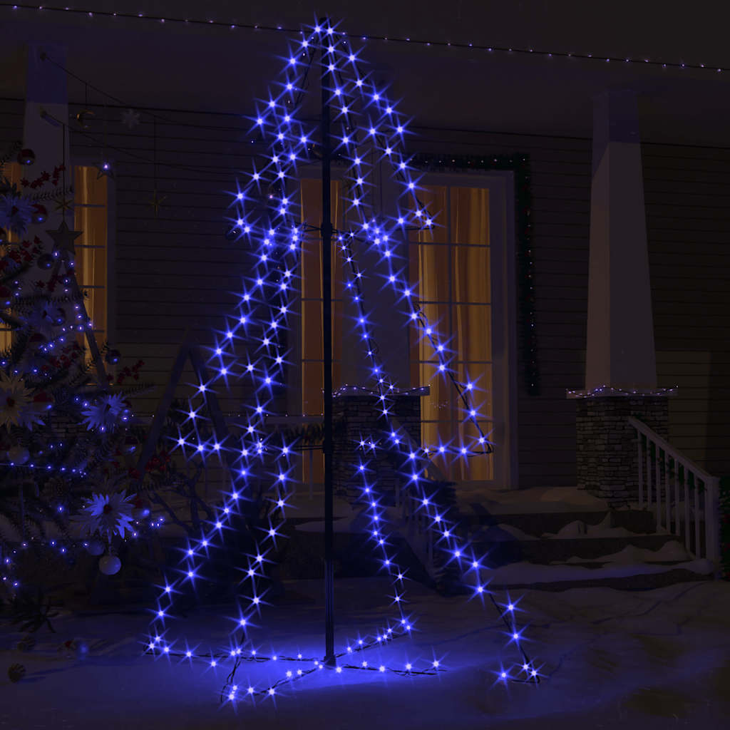 Luminous christmas tree 98x150 cm 200 leds indoor/outdoor - blue, 150 x 98 cm, 1 - number 3.