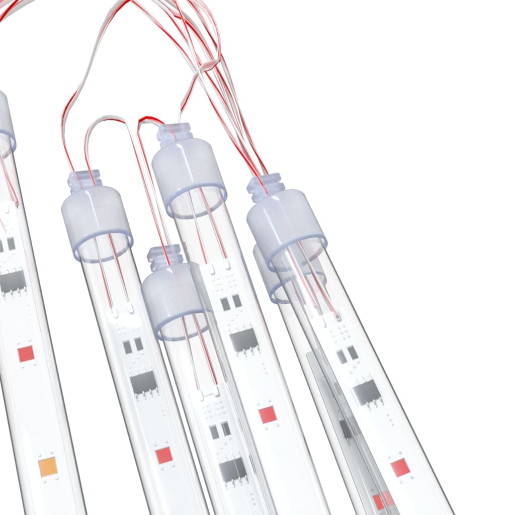 Lyskæde meteorregn 8 stk. 50 cm 288 led'er farverigt lys - number 4.