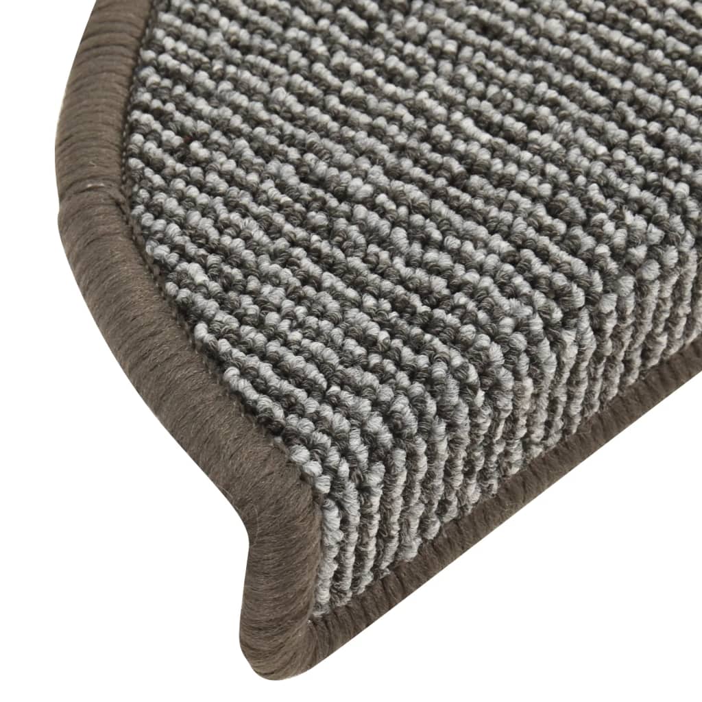 Tapis d'escalier pc. - gris, 56 x 17 x 3 cm, 15 - number 7.
