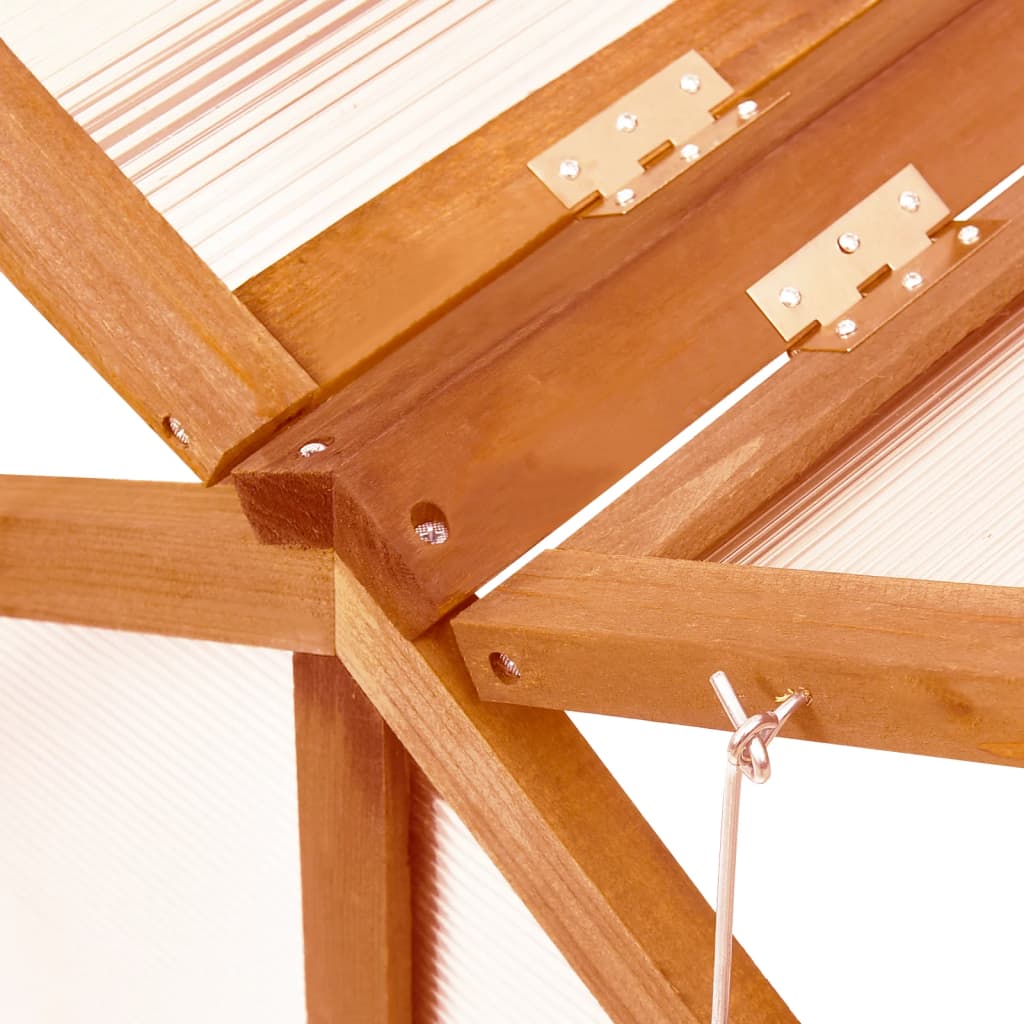 Greenhouse 114x80x50 cm pine wood brown - number 5.