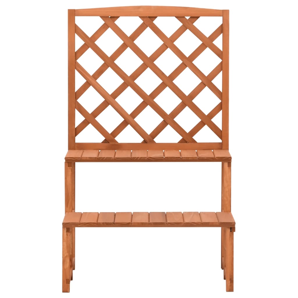 Plant stand with trellis 70x42x115 cm solid spruce wood - number 2.