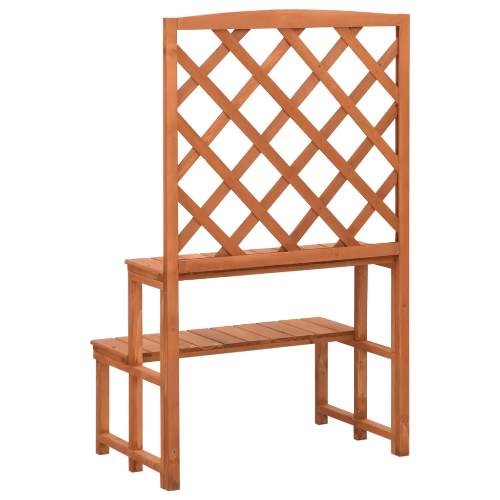 Plant stand with trellis 70x42x115 cm solid spruce wood - number 4.