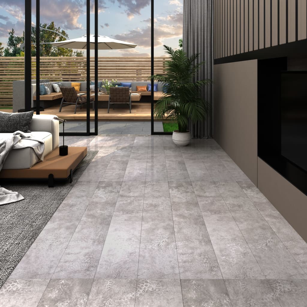 Selvhæftende pvc-gulvplanker 5,21 m² 2 mm - jordgrå, 1 - number 1.