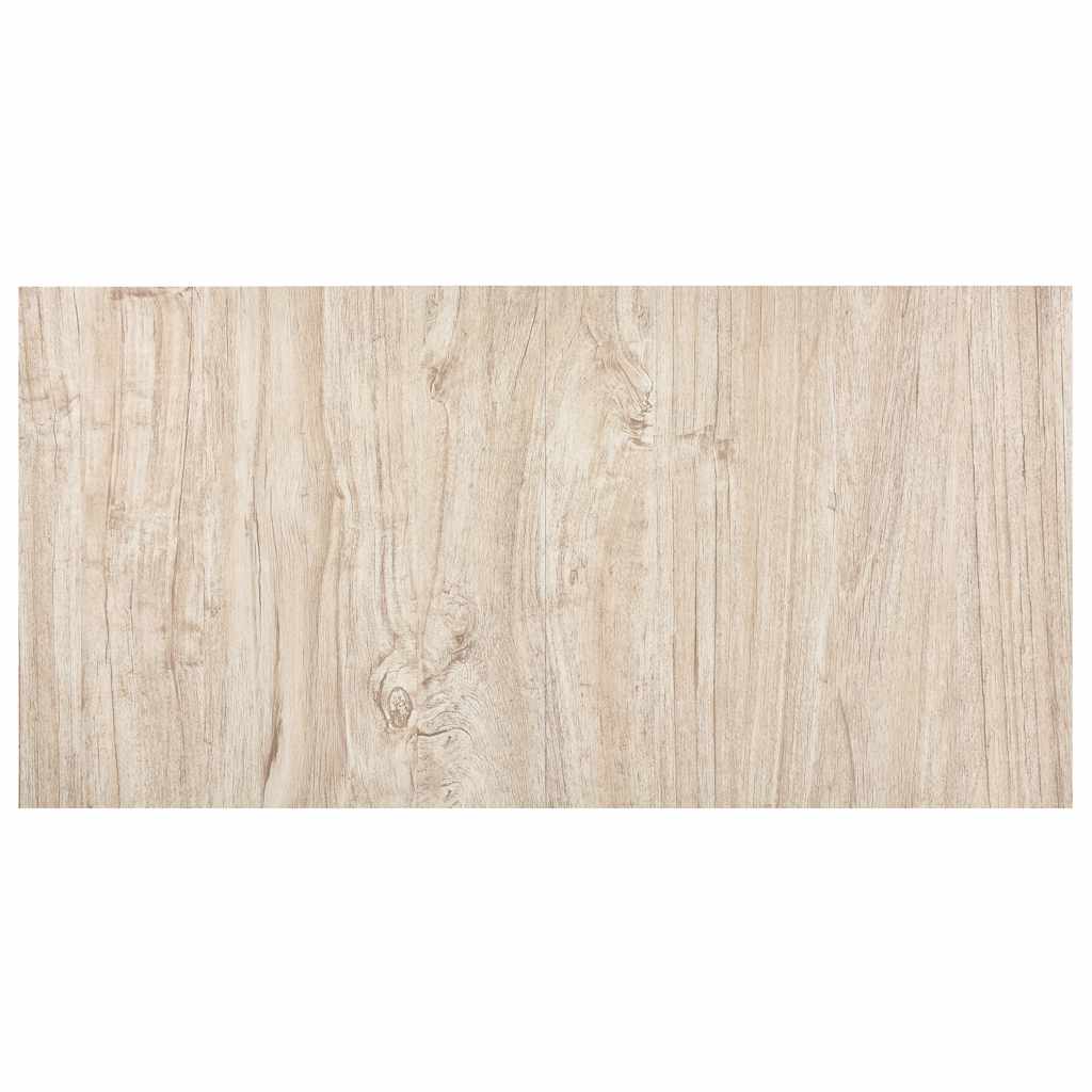 Selvklæbende gulvbrædder 20 stk. 1,86 m² pvc lysebrun - number 5.